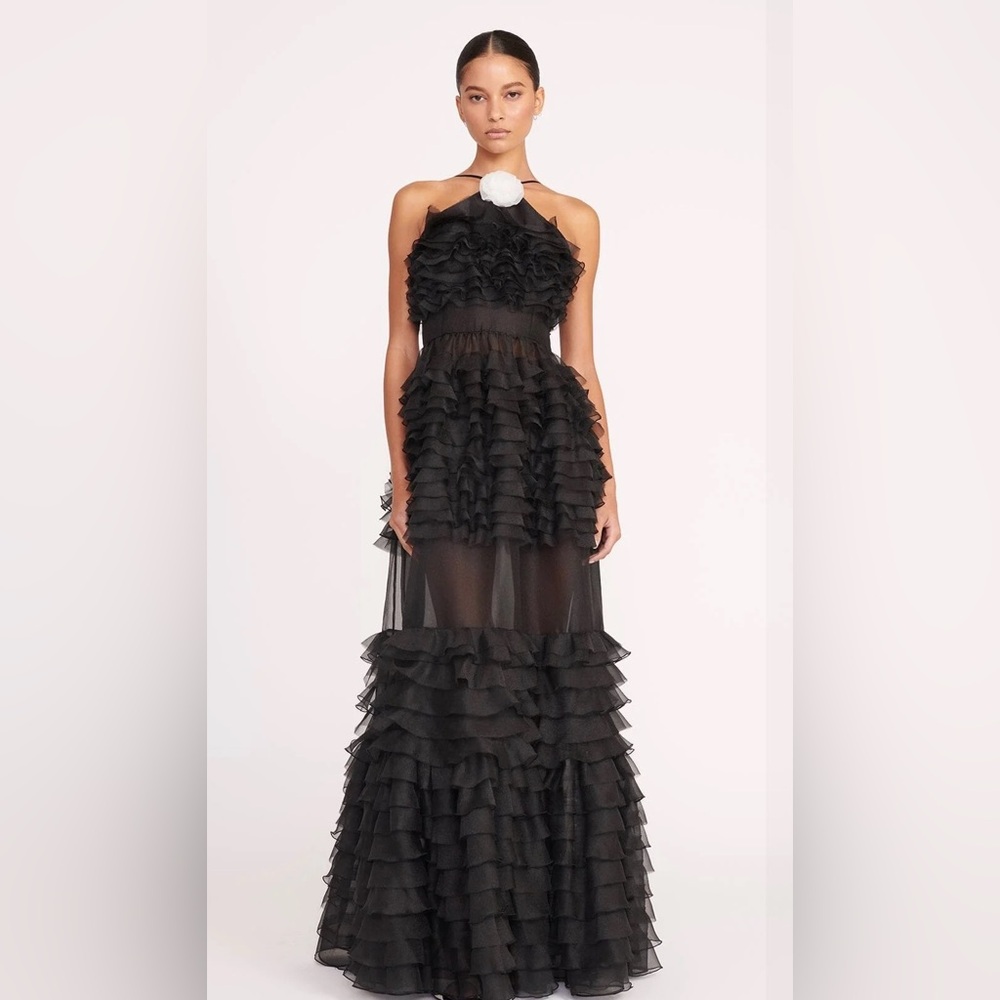 Staud black gown
